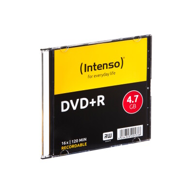 Intenso DVD+R 4,7GB, 16x Speed  DVD Slim Case 10